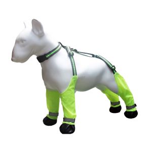 LABAICAI Reflective Waterproof Dog Boots Nightsafe Breathable Full Coverage Dog Boots Practical Anti-Slip Dog Trousers Foot Cover All-Season