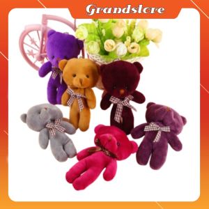 Gấu bông mini nhỏ cute có móc khóa treo cặp balo trang trí gói hoa để hộp quà tặng lưu kỉ niệm valentine 8/3 sinh nhật