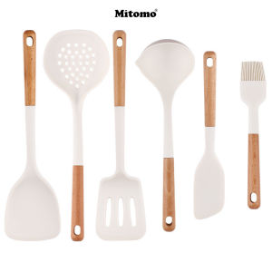 Bộ dụng cụ nhà bếp siicone chịu nhiệt độ cao tiêu chuẩn an toàn GB4806.9-2016 - Chính hãng Mitomo