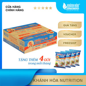 [MUA 1 TẶNG 4] Thùng Cháo Ăn Liền Vị Thịt Bằm - Khánh Hòa Nutrition -  Thùng 40 + 4 Gói x 50G