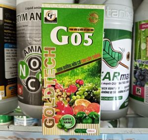 G05 GOLDTECH Phân bón hữu cơ Sinh học Dinh dưỡng hữu cơ cho cây trồng chai 100ml