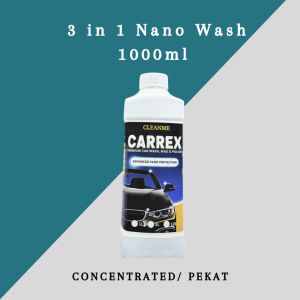 CARREX NANO CAR WASH 3 in 1 FORMULA BIO-ECO 1000ML 5000ML