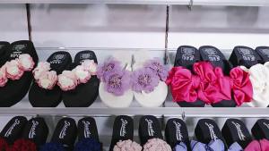 [Free Shipping] New Summer Cotton Height-Increasing Thick-Soled Wedge Sandals Fashionable Round-Toe Bow Strap Outdoor Womens Sandals