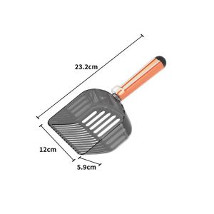 Large and small plaid cat litter shovel shit artifact pet cleaning supplies hanging sealing translucent cat litter