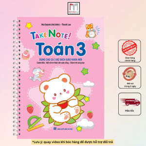 Sách - Take note! Toán 3 có lò xo (dùng cho cả 3 bộ SGK mới: cánh diều kết nối tri thức chân trời sáng tạo) 50k
