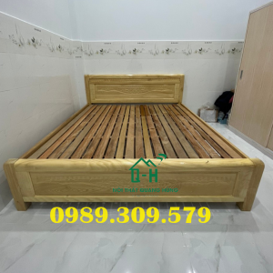 GIƯỜNG GỖ SỒI TỰ NHIÊN GIAO NHANH HCM