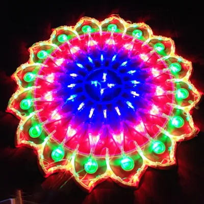 【high quality】 Seven Star Eye-Dazzling Christmas Parol/Lantern Flower Design Cristmas Tree Decoration Led Light New Year Light Parol Lantern brilliantant