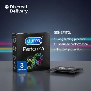🔥 Durex Performa Condoms 3s – Extended Pleasure & Better Control 😍