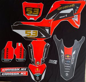 Decal stiker CRf 150L Hitam Orange custom design terbaru