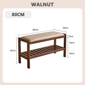 Little Carpenterr Rak Kayu Kasut Bangku Tukar Kasut Wood Shoe Storage Bench Entryway Shoe Storage Rack Shoe Changing Bench Stool