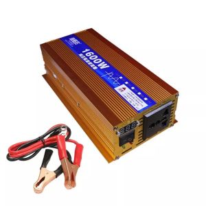 Bộ kích điện 12v lên 220v Sin chuẩn TUGEE 1600W thông minh hàng cao câp cho ô tô  gia đình