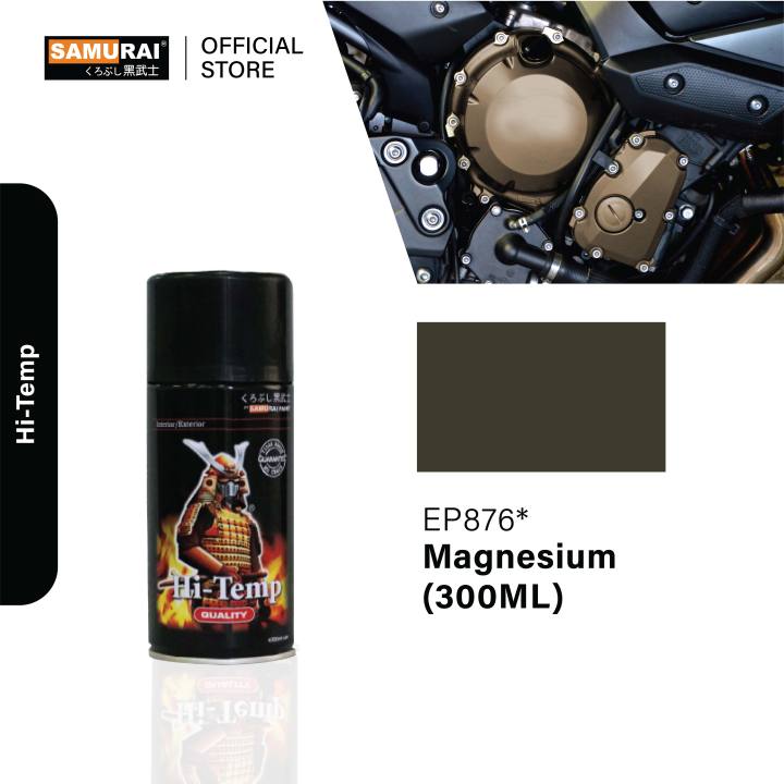 Samurai Spray Paint Engine Part Magnesium (400ml) EP876 Aerosol Cat