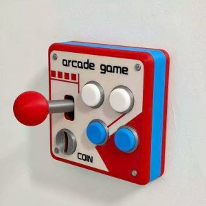 Retro Arcade Joystick Switch Cover – 86 Type Wall Switch Decorative Panel for Gaming Room Decor
