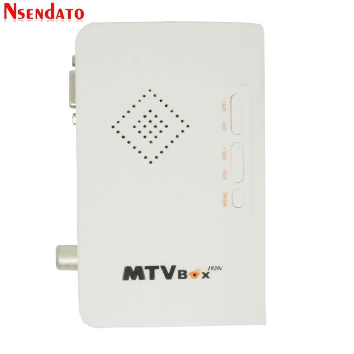 UK Plug UK Plug White External LCD CRT TV Tuner MTV Box AV To VGA TV
