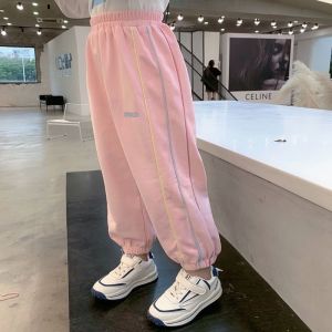 HF KidS Pants Korean Style Fashion Kids Casual Trousers Soft And Comfortable Autumn Thermal Pants Boys Girls School Casual Pants Girl Sports Pants seluar budak perempuan 22091601