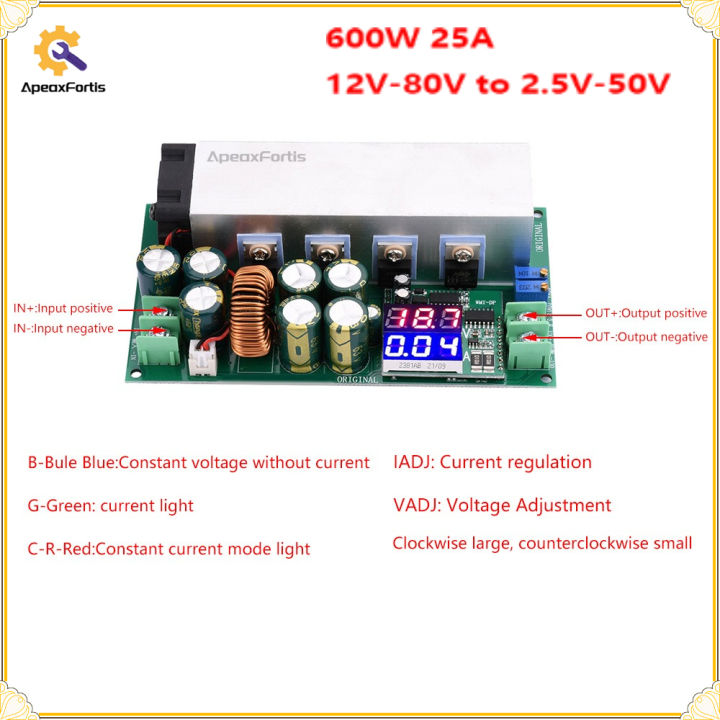 ApeaxFortis-DC-DC High Power 600W Adjustable Step-down Power Supply ...