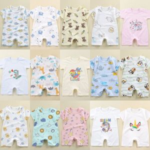 ALIPAPA - Romper Bayi Unisex Lengan Pendek Jumper Bayi Unisex 15 Model