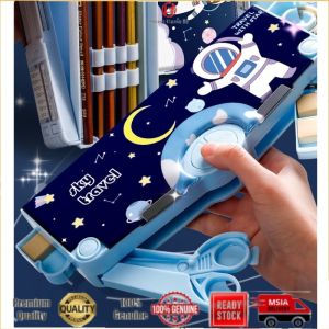 【24h】Kids Primary School Children Kindergarten Small Student Cases Plastic Multifunctional Pencil Bag Stationery Box