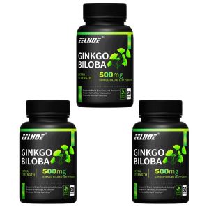 Ginkgo Biloba 500mg mendukung kejernihan otakmeningkatkan mood dan fokusserta meningkatkan energi