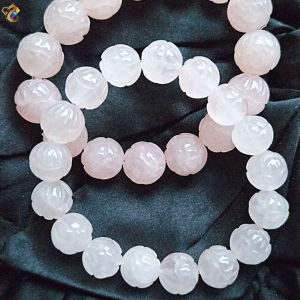Collection Grade Rose Quartz Lotus Bracelet