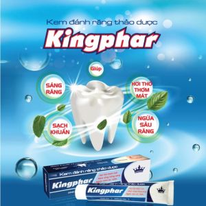 (Combo 2 tupe) Kem đánh răng thảo dược Kingphar - tupe 100g- sạch răng thơm miệng chống ê buốt chân răng
