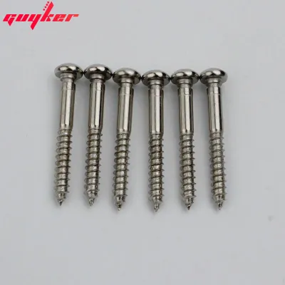 GUYKER 6 Pcs Electric Gitar Sadel Bridge Tremolo Tailpiece Bridge System Installation Stalled with Notch stainless steel Gitar Accessories