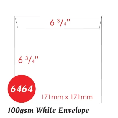 White Envelope | 4x9 4x8 5x7 6x6 | Square Envelope | Letter Envelope | Greeting Envelope | Sampul Surat Putih | 白信封