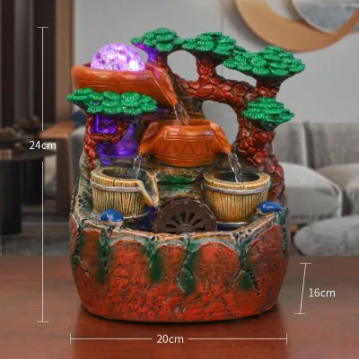 Water Fountain Ornaments Fortune-bringing Ornaments Home Decor Company Good Luck Ornaments Water Fountain