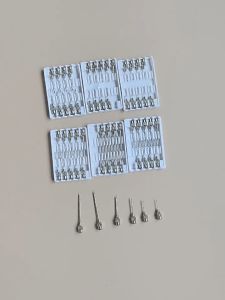 10PCS Stainless Steel Farm Feeding Needles Replacement Tips for Livestock