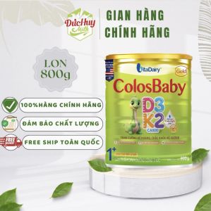 Sữa non Colosbaby Gold D3K2 1+ 2+ 0+ 800g - TĂNG CƯỜNG SỨC ĐÈ KHÁNG CHẮC KHỎE CƠ XƯƠNG -
