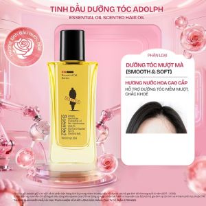 Tinh dầu ADOLPH Essential Oil Scented Hair Oil hỗ trợ dưỡng ẩm và phục hồi hư tổn tóc bóng mượt