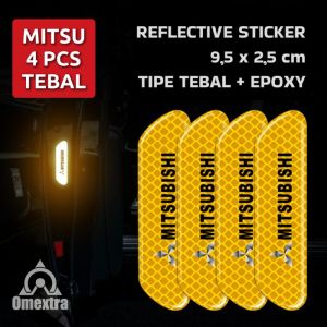 Reflector (4pcs) Pintu Mobil Omextra OPEN Car Reflective Sticker OPEN