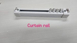 Curtain railings 290 cm col.white powder coated mounted on wall/ceiling