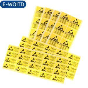 E-WOITD 40 miếng dán cảnh báo nhãn dính cảnh báo thiết bị nhạy tĩnh điện ESD