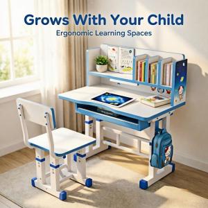 Study Table Ergonomic Kids Study Table Height Adjustable Table Student Study Desk Kids Table And Chair Set