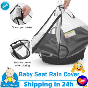 【For baby】Stroller Seat Rain Cover Food Grade EVA Transparent Travel Rain Cover Seat For Stroller Rain Cover Seat For Stroller Waterproof Protection With Zipper Door And Side Ventilation