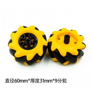 Ready stock Mecanum wheel Mecanum Wheel Set (Right and Left) for TT Motoromnidirectional wheel 48mm 60mm TT motor
