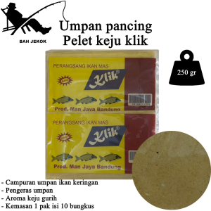 Umpan Siap Pakai Klik Gacor Pancing Kolam & laut (1pak / 10 bungkus)