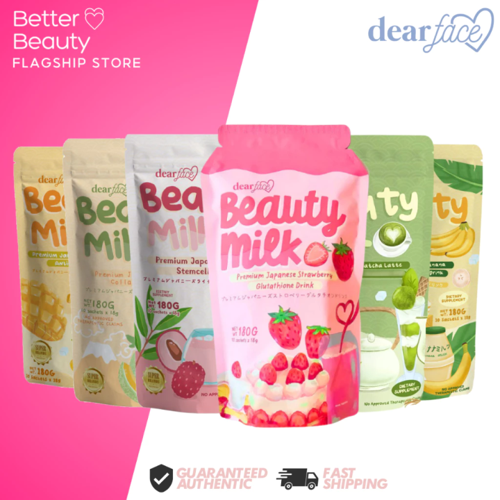 glutathione drink philippines Original Dear Face Beauty Milk Collagen Glutathione Drink Hami Melon Beauty  Bean Coffee - Lazada