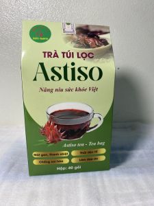 Trà túi lọc atiso Bảo Khang (hộp 40 gói) trà hoa atiso trà thanh nhiệt mát gan thanh lọc cơ thể nổi mề đay vàng da gan yếu