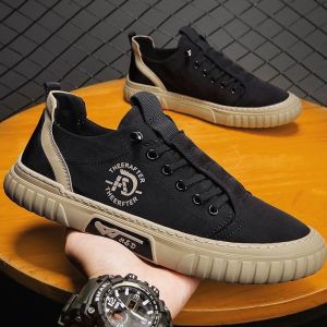 Fashion Mens Shoes Casual Sport Leather Shoes For Men Black Sneakers Rubber Shoes Low Cut School Shoes For Men Teens