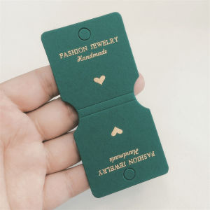 Hmeme 50 thẻ nhãn giấy đơn giản Thẻ quà tặng thủ công Thẻ Thẻ hiển thị trang sức Thẻ kẹp tóc Phụ kiện tóc có thể gập lại thẻ gói