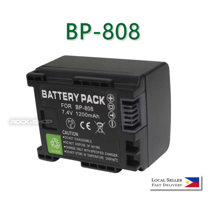 BP-808 Replacement Battery or Charger for Canon M30 M300 M31