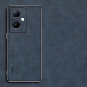 Sheepskin Leather Phone Case For VIVO Y78 5G 2023 Shockproof Cases on VIVOY78 Y 78 Camera Protection Silicone Bumper Cover