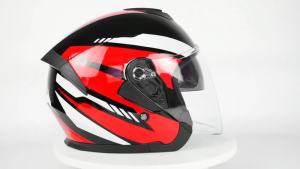 GXT Mũ Bảo Hiểm Xe Chạy Pin Điện Bốn Mùa Chống Nắng Xe Chạy Pin Chắn Gió Mùa Hè Ống Kính Đôi Cá Tính Nửa Mũ Bảo Hiểm Nhẹ