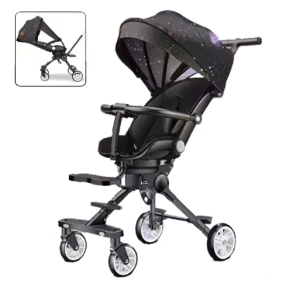 👑2WAY Ultra-light Baby Stroller Portable One Handed Pram Lying and Seating Carriage for Newborn Travel ✈️✈️✈️