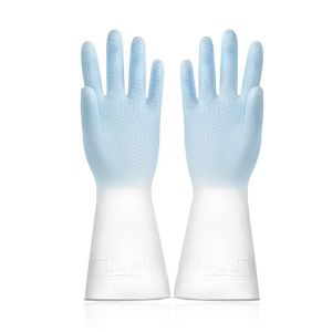 Dishwashing Gloves Waterproof Rubber Latex Gloves Kitchen Cleaning Laundry Gloves Protective Gloves