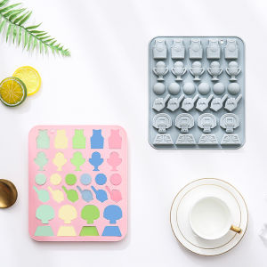 wangyueh Khuôn sô cô la bóng rổ Khuôn Silicone chủ đề thể thao 30-Cavity Jersey Trophy Silicone fondant kẹo nướng khuôn