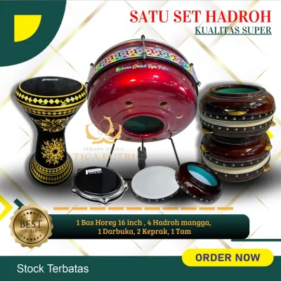 Hadroh 1 set lengkap Kualitas Super Rebana Al Banjari