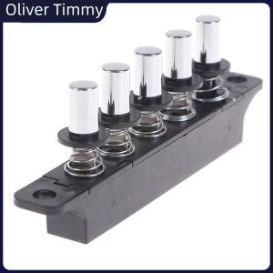 [Oliver Timmy] สวิตช์ปุ่มปลั๊กอินห้าตำแหน่งสำหรับฮูดระยะไกลสวิตช์สีเงินห้าตำแหน่ง